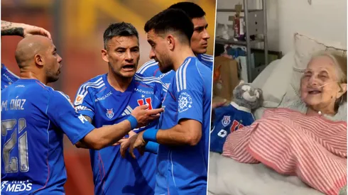 Los hinchas de la U que buscan hacer feliz a la abuelita azul.