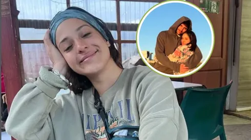 Actriz anunció que espera un bebé junto a futbolista chileno.