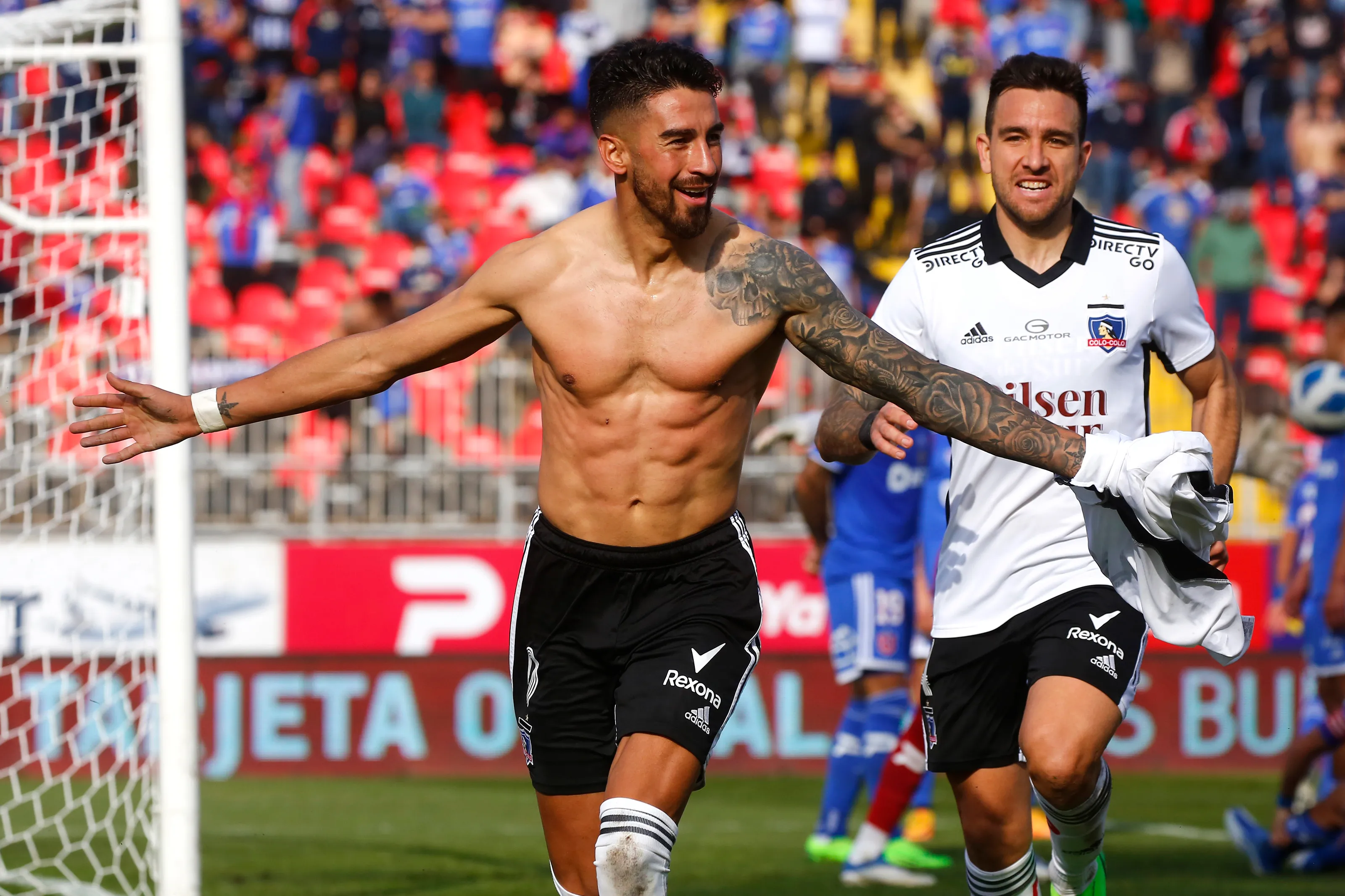 Juan Martín Lucero se ganó la aprobación de Johnny Herrera en la U. Foto: Jonnathan Oyarzun/Photosport