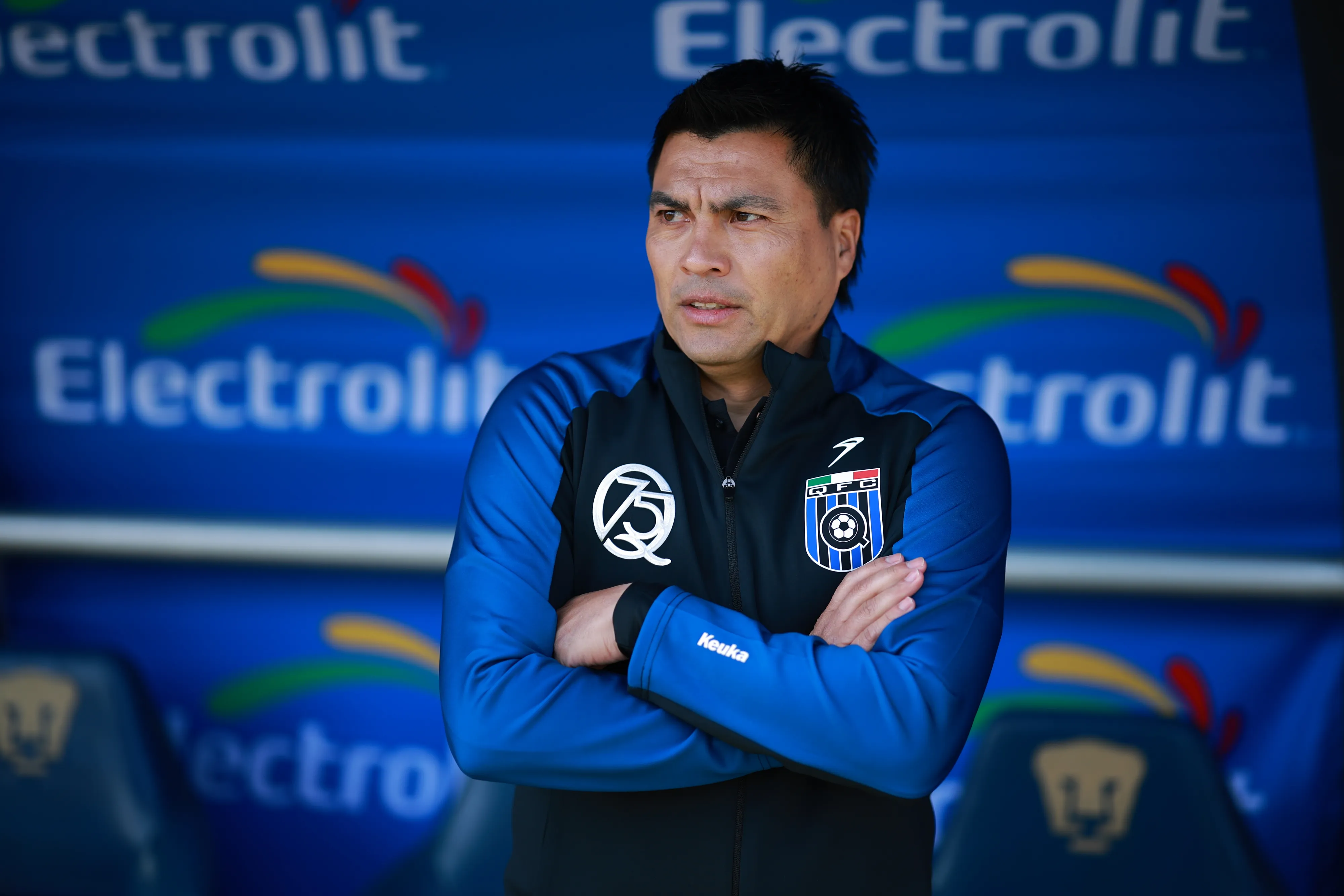 Esteban González en los Gallos Blancos de Querétaro. (Hector Vivas/Getty Images).