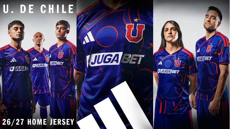 "Un nuevo chuncho emerge": Adidas presenta las nuevas camisetas de Universidad de Chile para el 2026