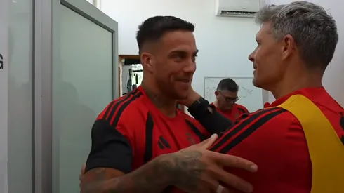 El uruguayo Javier Méndez tuvo su primer día en el Monumental.