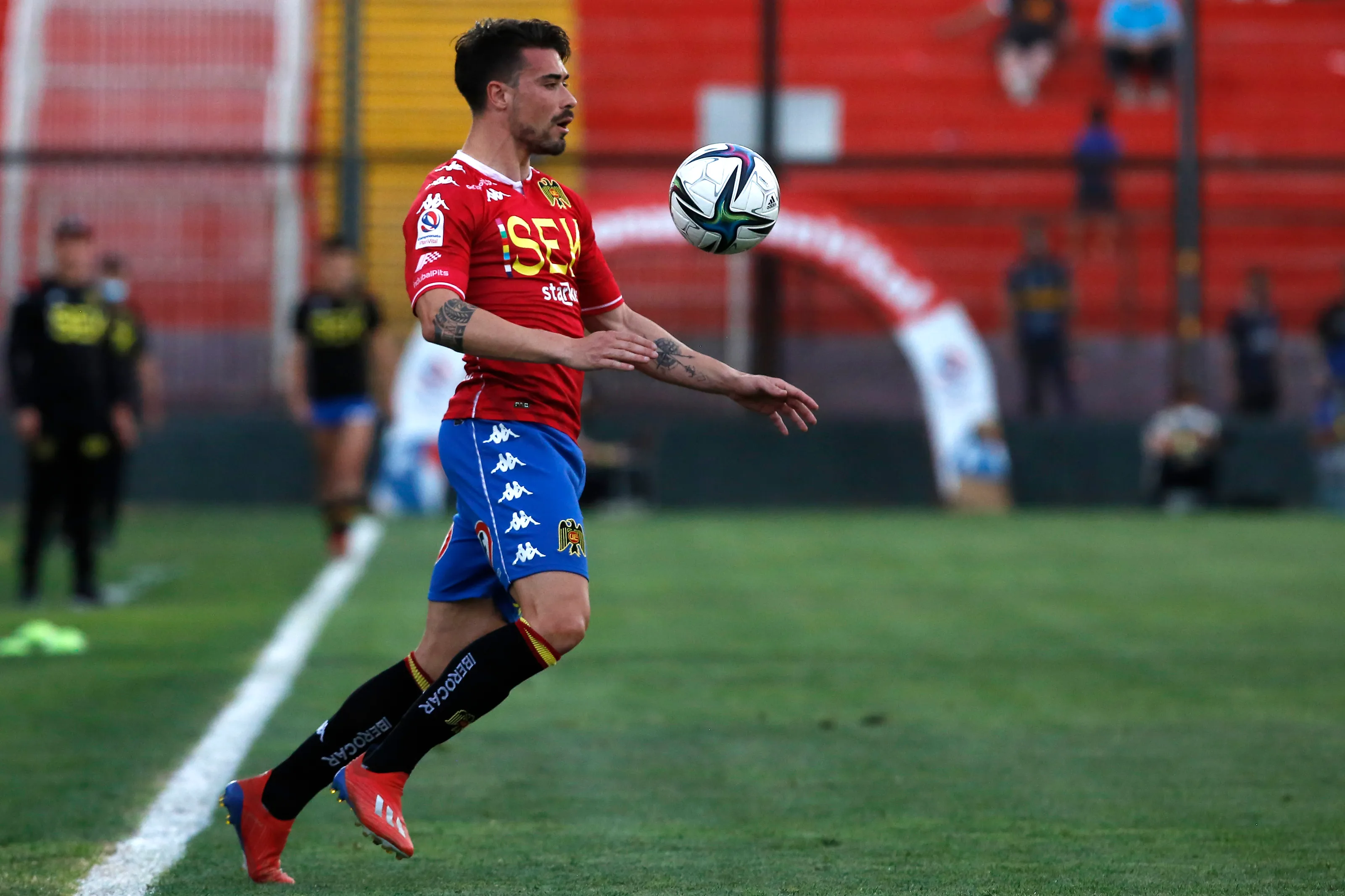 Juan Pablo Gómez en Unión Española. Imagen: Photosport