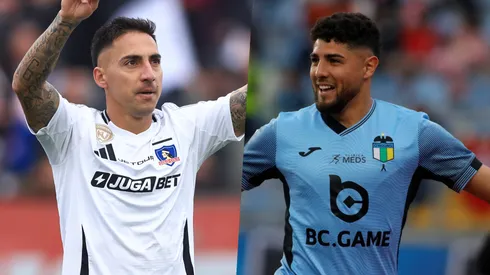 Romero llega a meterle presión a Correa en la delantera de Colo Colo.
