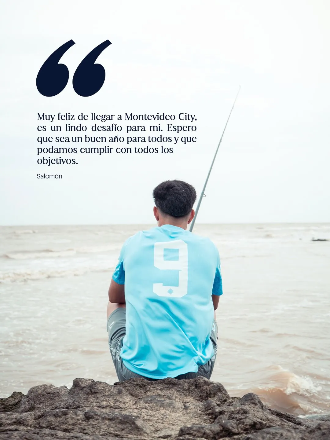 La primeras palabras de Salomón Rodríguez en Uruguay. | Foto: Montevideo City Torque.