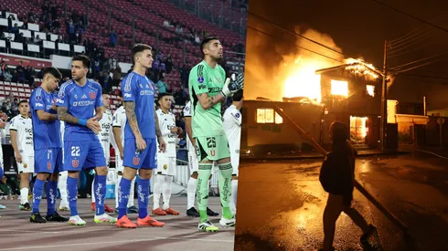 Dos jugadores de la U perdieron sus casas en los incendios de Concepción.
