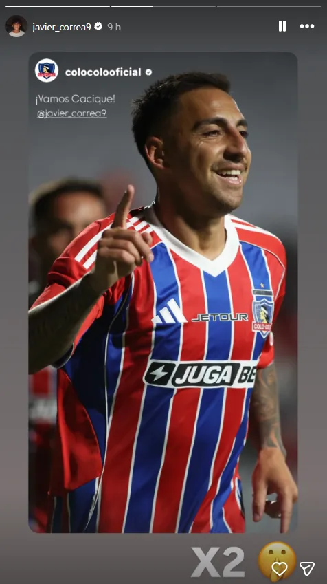 Javier Correa mandó a callar a sus críticos en Colo Colo. Foto: Instagram.