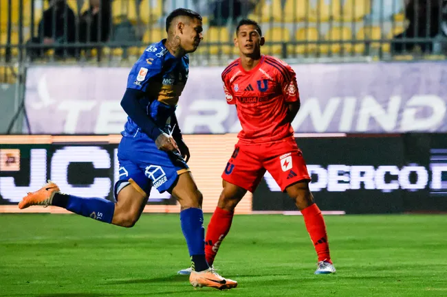 Rodrigo Piñeiro le anotó un gol a Universidad de Chile. (Andrés Piña/Photosport).