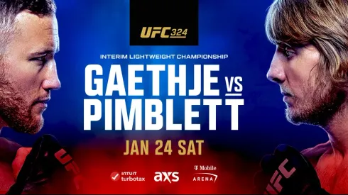 Justin Gaethje se mide a Paddy Pimblett en la estelar de UFC 324 por el título interino de peso ligero.
