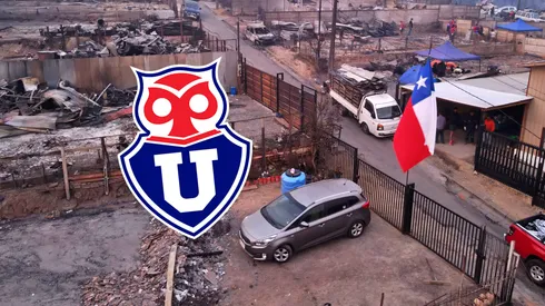 Uno de los jugadores de la U perdió su casa en los incendios de Concepción.
