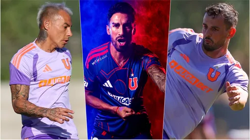 El nuevo tridente ofensivo de la U: Vargas-Rivero-Lucero.
