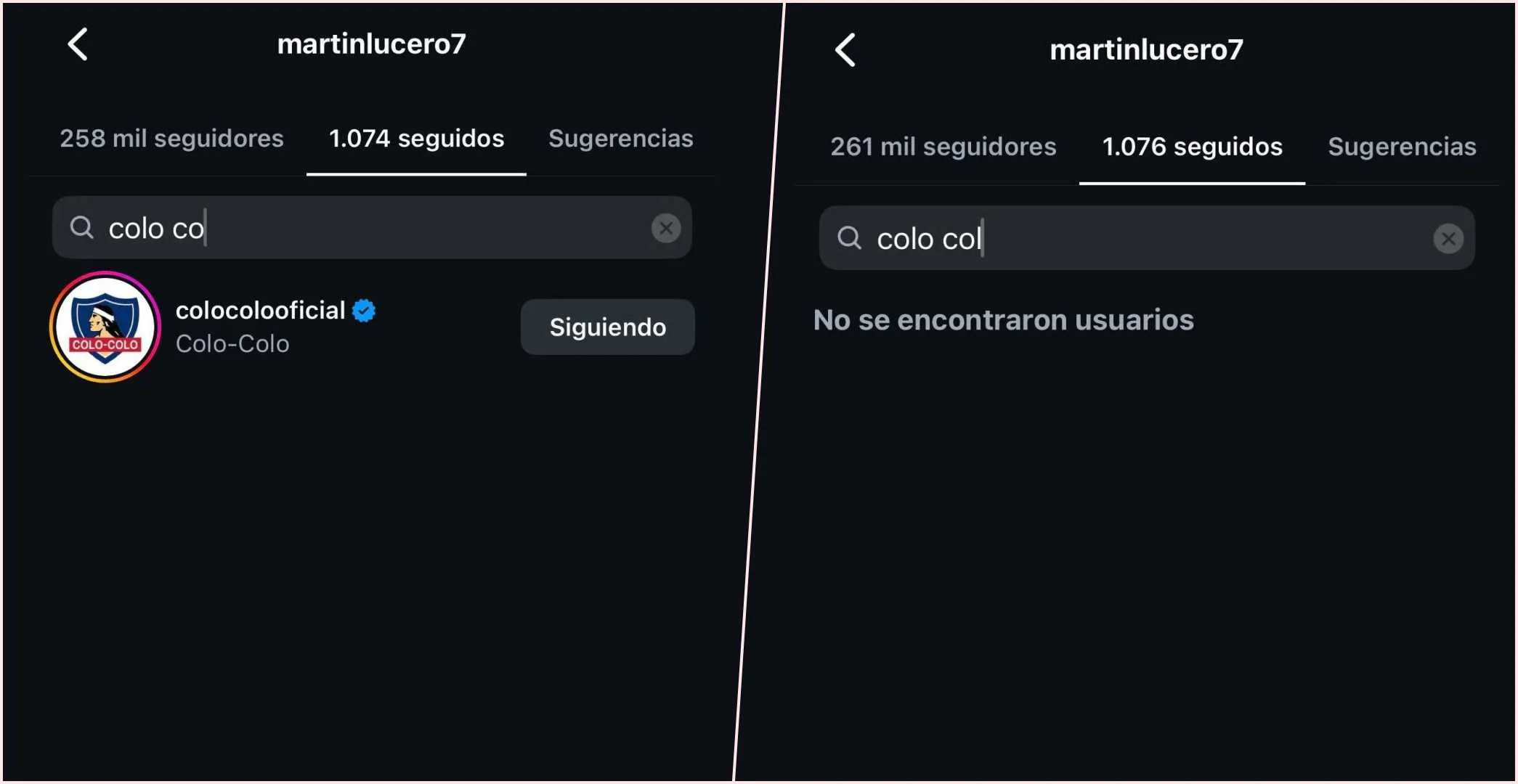 El antes y el después de los seguidores de Juan Martín Lucero. (Foto: Captura)