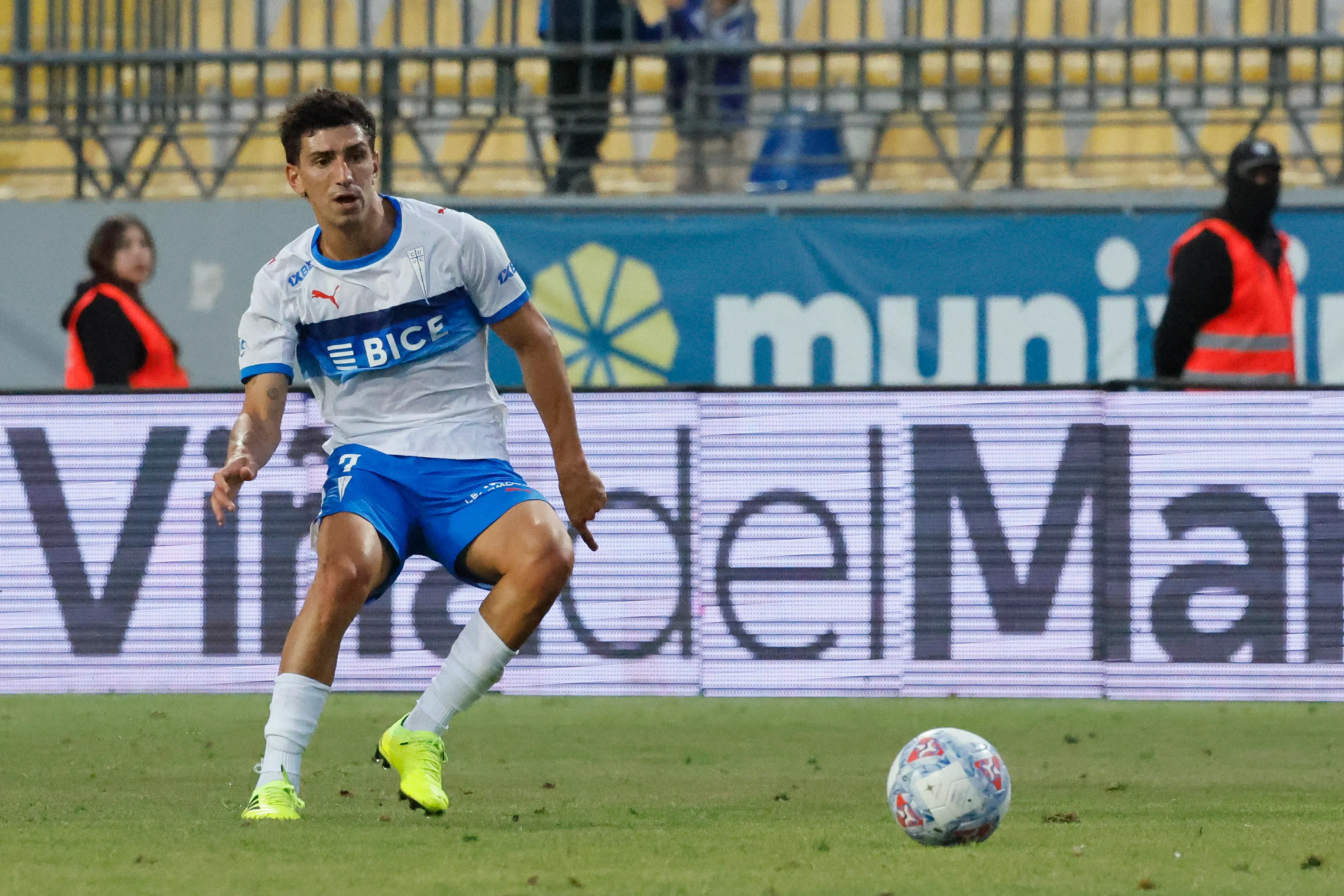 Justo Giani marcó su primer gol con la UC. Foto: Andres Pina/Photosport