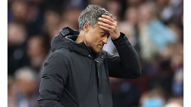 Luis Enrique se molestó por la derrota al último minuto en Champions League