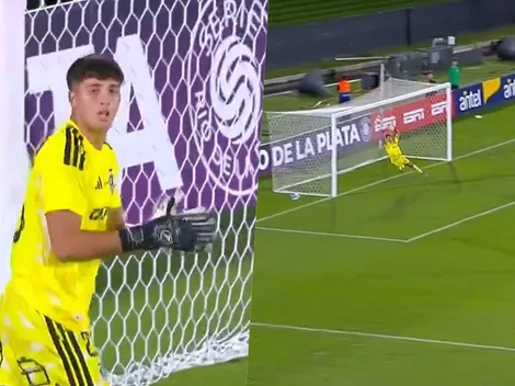 El tapadón de Gabriel Maureira en su debut en Colo Colo vs Peñarol