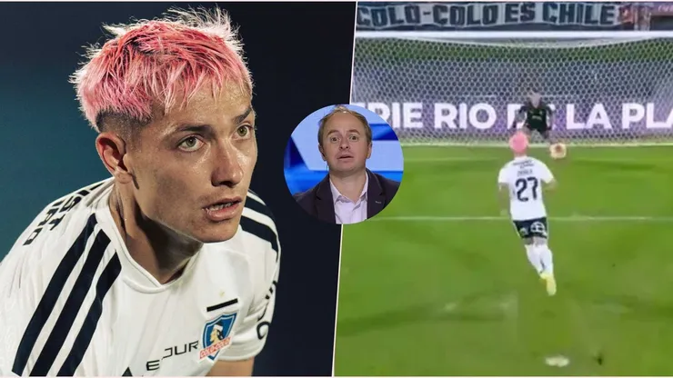 El comunicador se fue con todo contra la 'actitud' del jugador de Colo Colo tras el lanzamiento penal errado ante Peñarol.