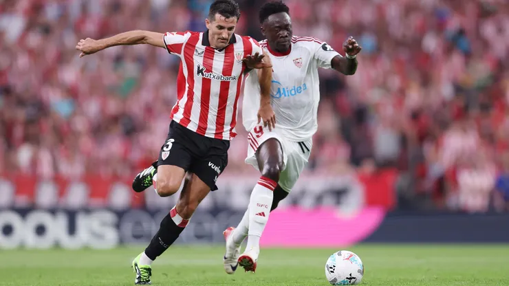 Akor Adams en el último juego entre Sevilla y Athletic Club.