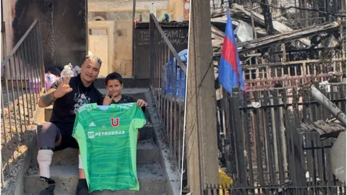 Cristóbal Campos estuvo en el sur del país ayudando con los incendios.