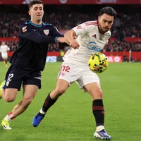 Matías Almeyda elogia al "amuleto" Gabriel Suazo en Sevilla