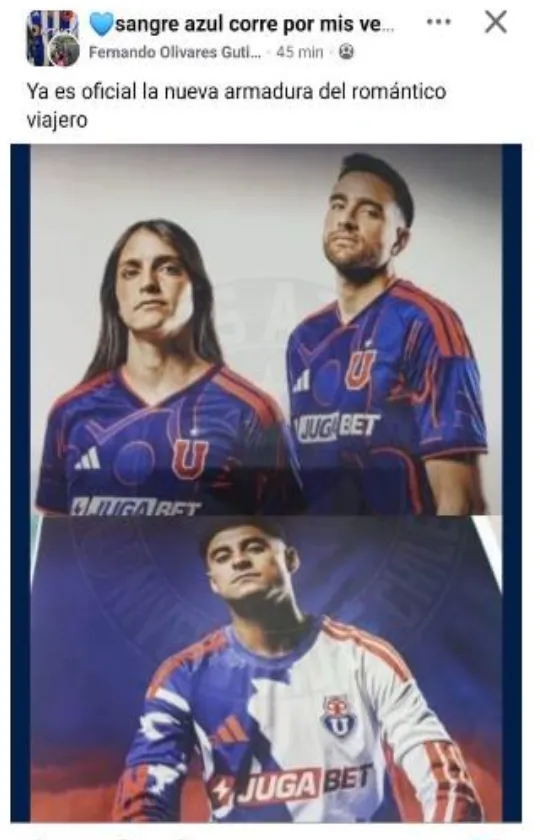 Las imágenes filtradas de las nuevas camisetas de la U 2026.