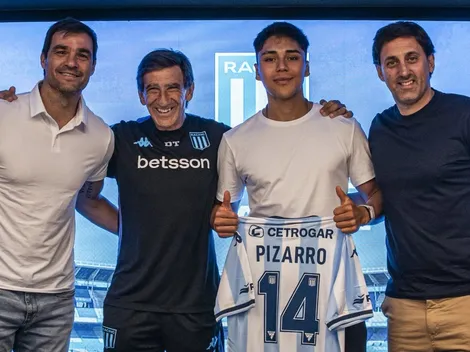 A Damián Pizarro se le sale un chilenismo al ser presentado en Racing