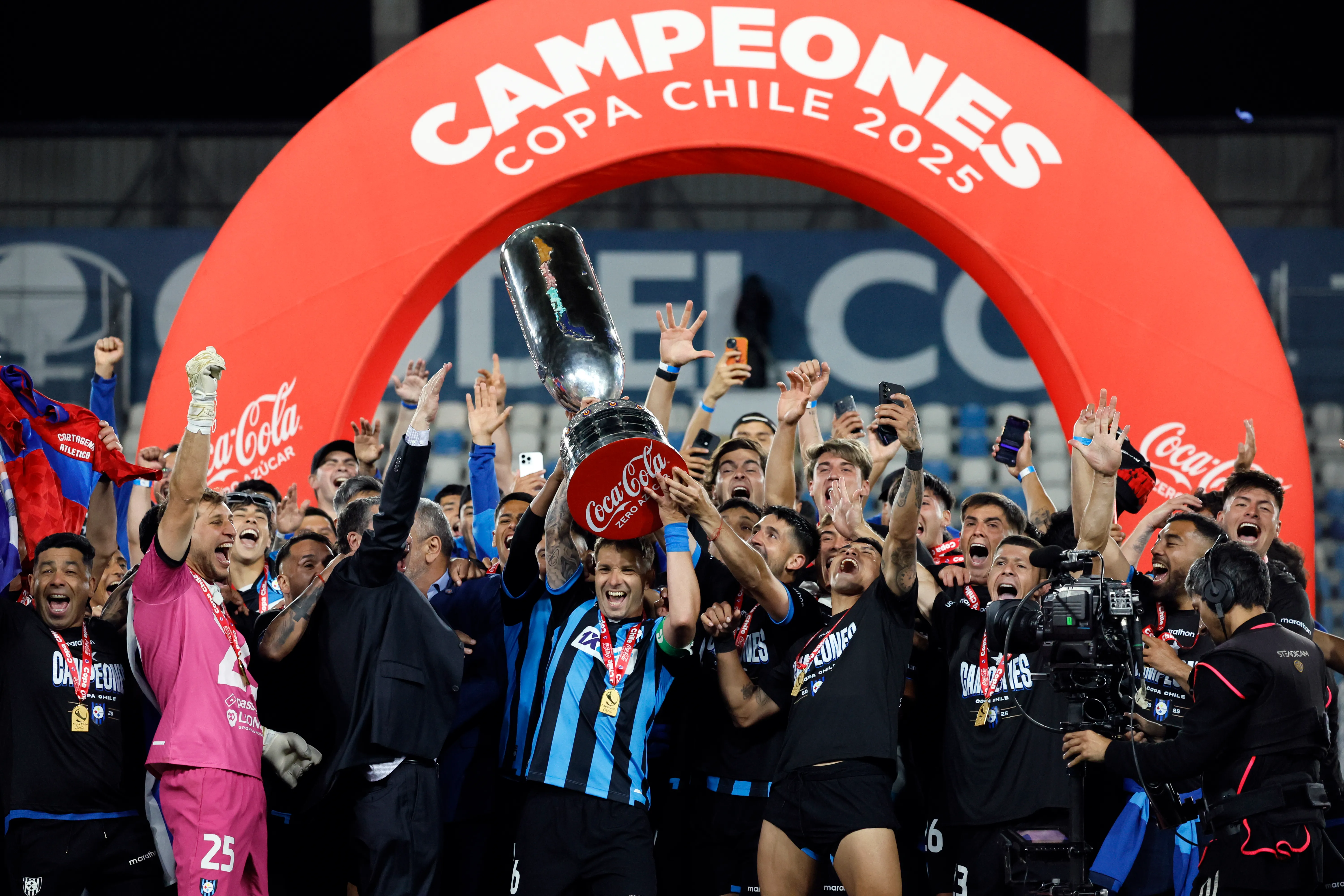 Huachipato es el actual campeón defensor de la Copa Chile tras derrotar en la final de la edición 2025 a Deportes Limache(Foto: Andres Pina/Photosport)