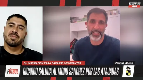 Mono Sánchez recibió el saludo de su ídolo, Ricardo