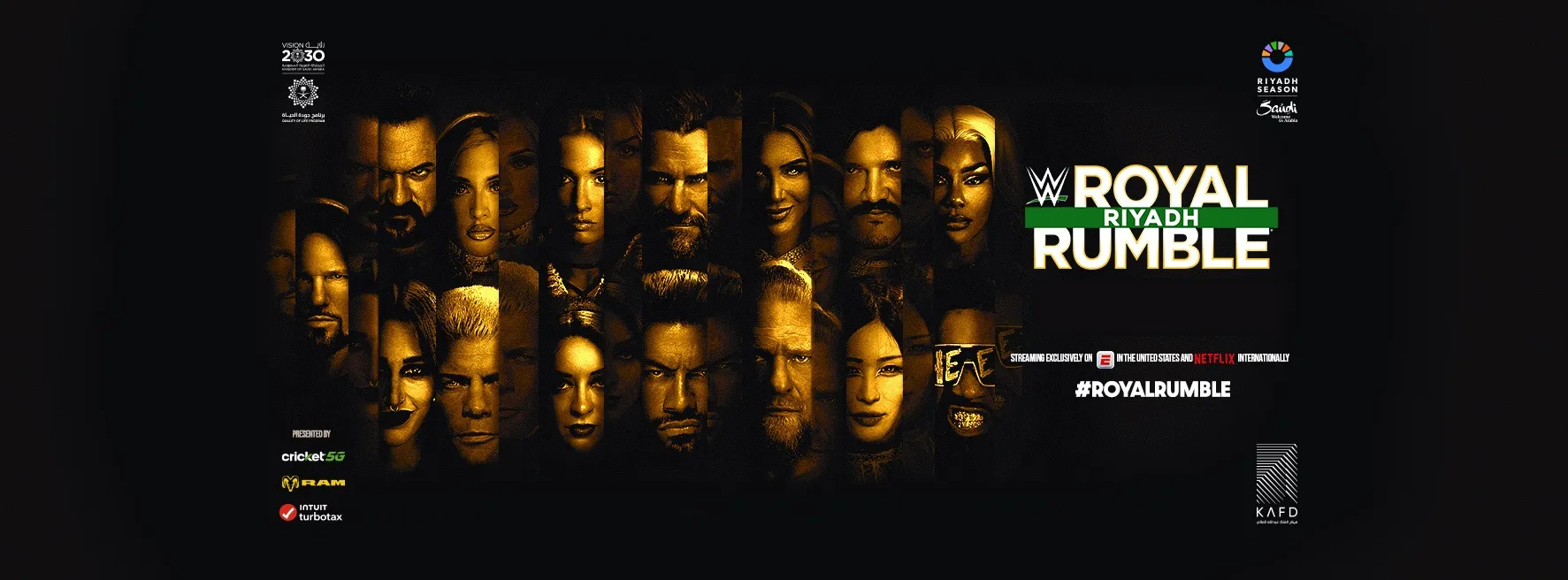 Afiche promocional de WWE Royal Rumble 2026. (Foto: WWE)