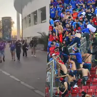 Triste video: familias de la U se van en el entretiempo tras incidentes