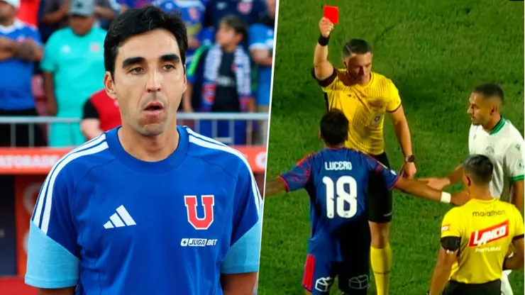 Meneghini reclamó por la roja a Lucero