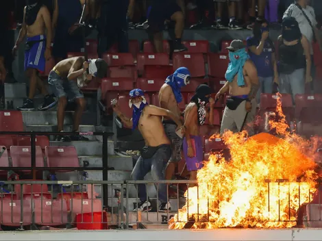 Así luce el Nacional tras graves incidentes en duelo de U. de Chile