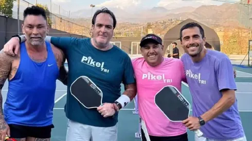 Ríos volvió a jugar, pero ahora pickleball