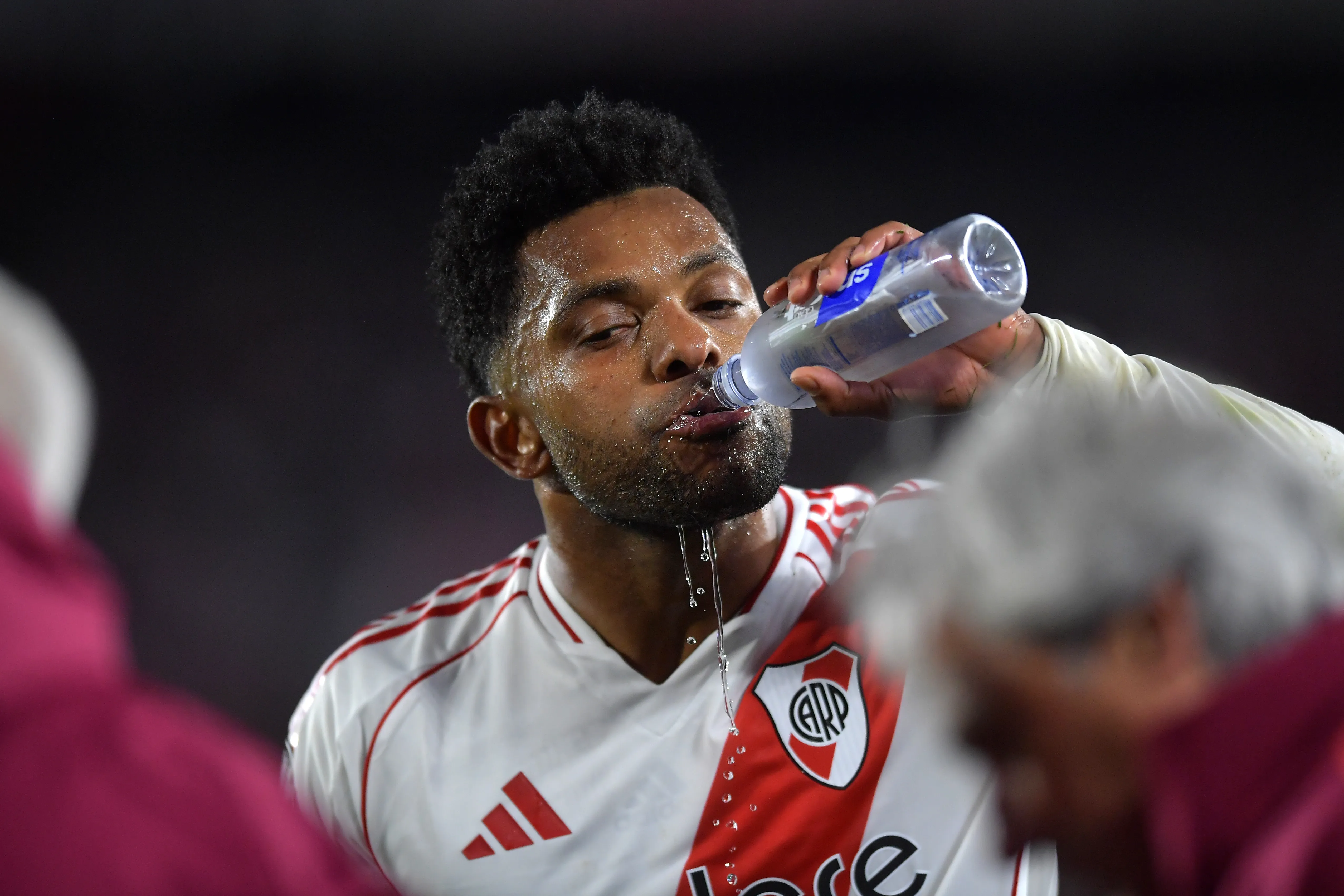 El minuto de hidratación quedó sellado en la Libertadores. Imagen: Getty