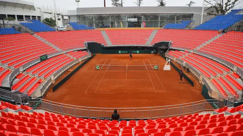 El Court Central del Estadio Nacional recibe la serie de Chile vs Serbia.
