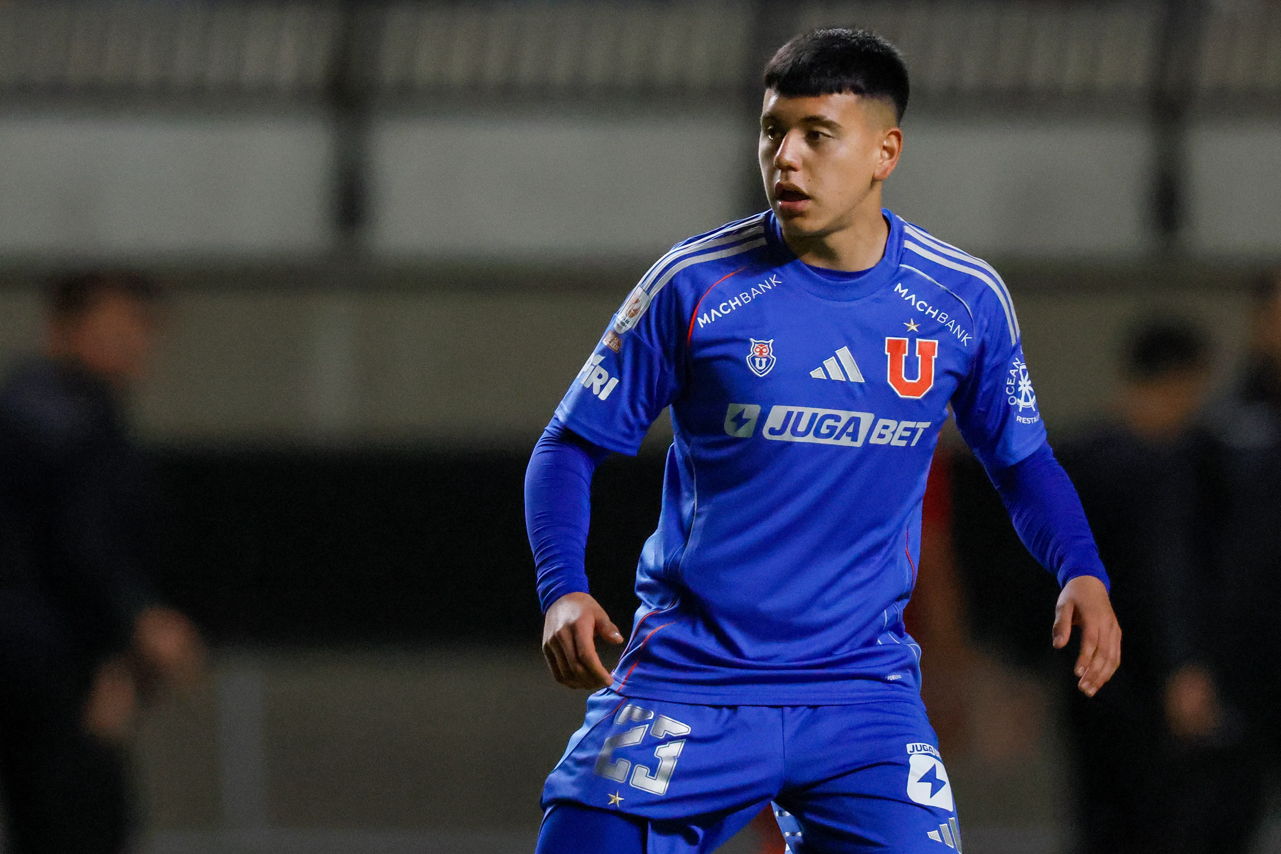 Vásquez suma minutos Sub 21 en U. de Chile. Imagen: Photosport