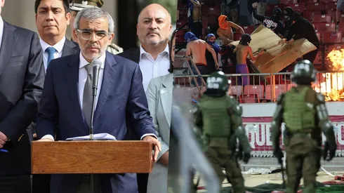El ministro Cordero habló de lo acontecido en el Estadio Nacional.