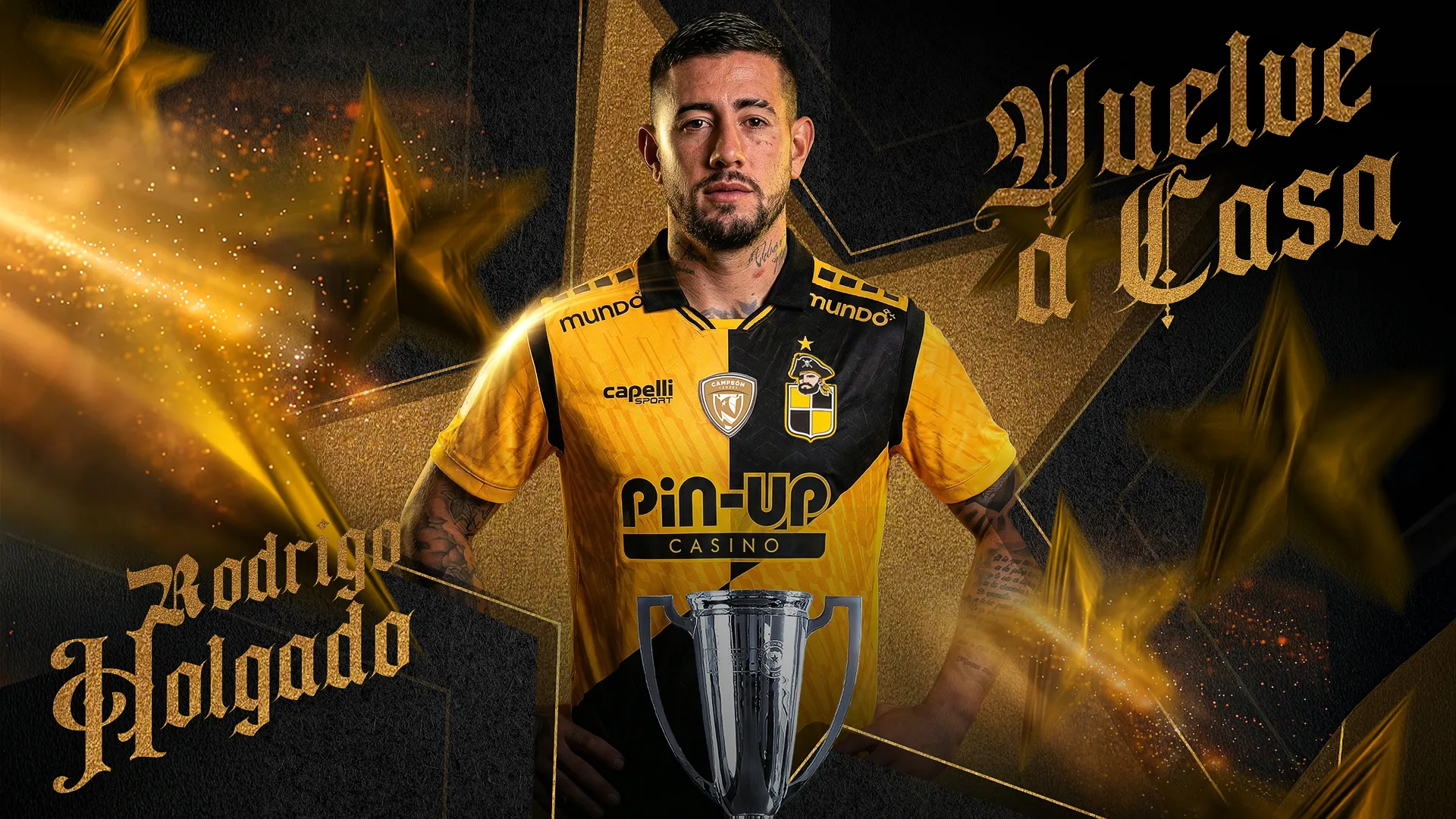 Con esta imagen Rodrigo Holgado fue presentado como nuevo refuerzo de Coquimbo Unido.