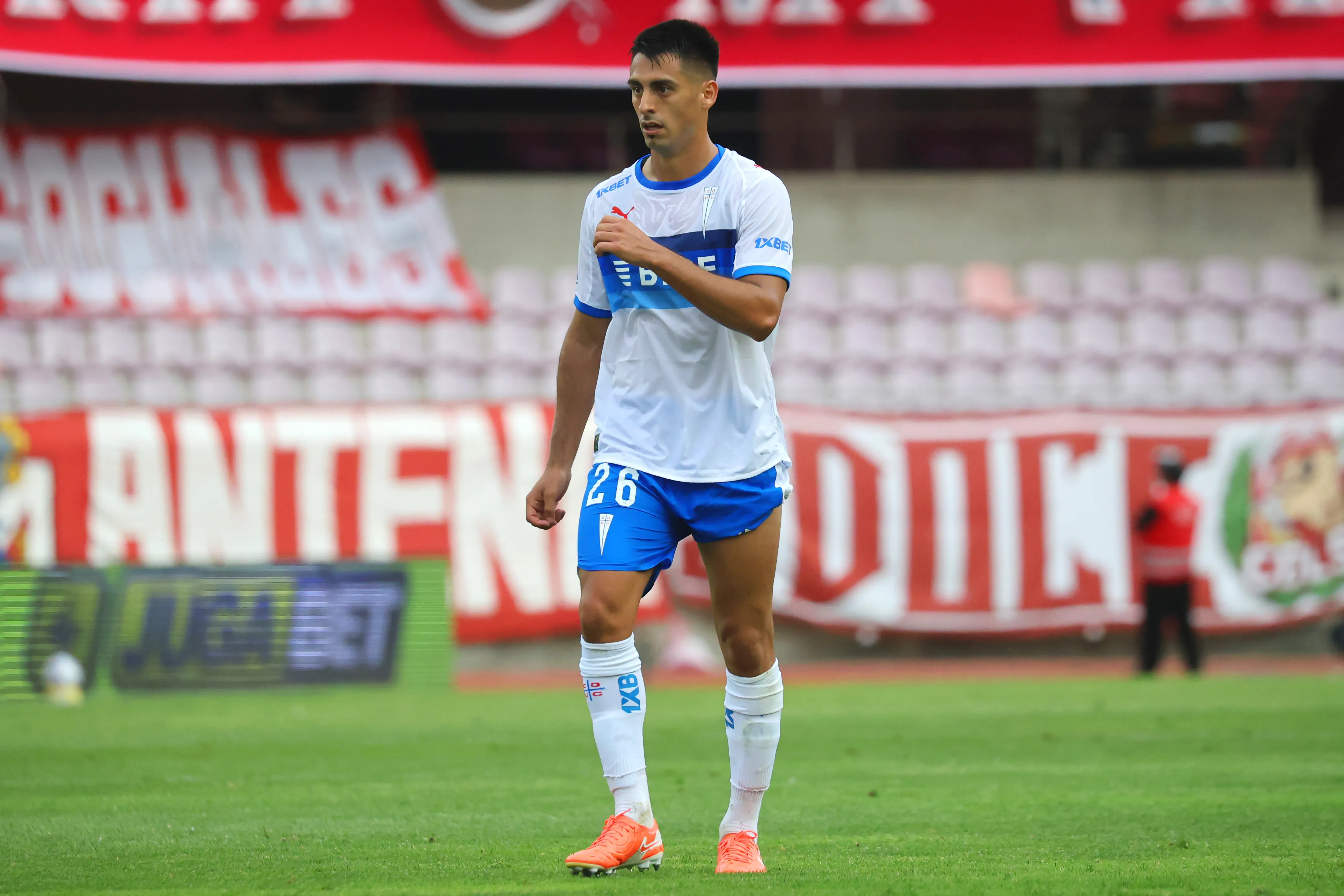 Juan Ignacio Díaz en el estadio La Portada. (Dragomir Yankovic/Photosport).