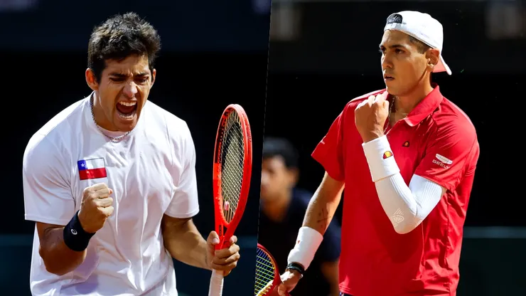 Tabilo y Garin estuvieron en la serie ante Serbia.