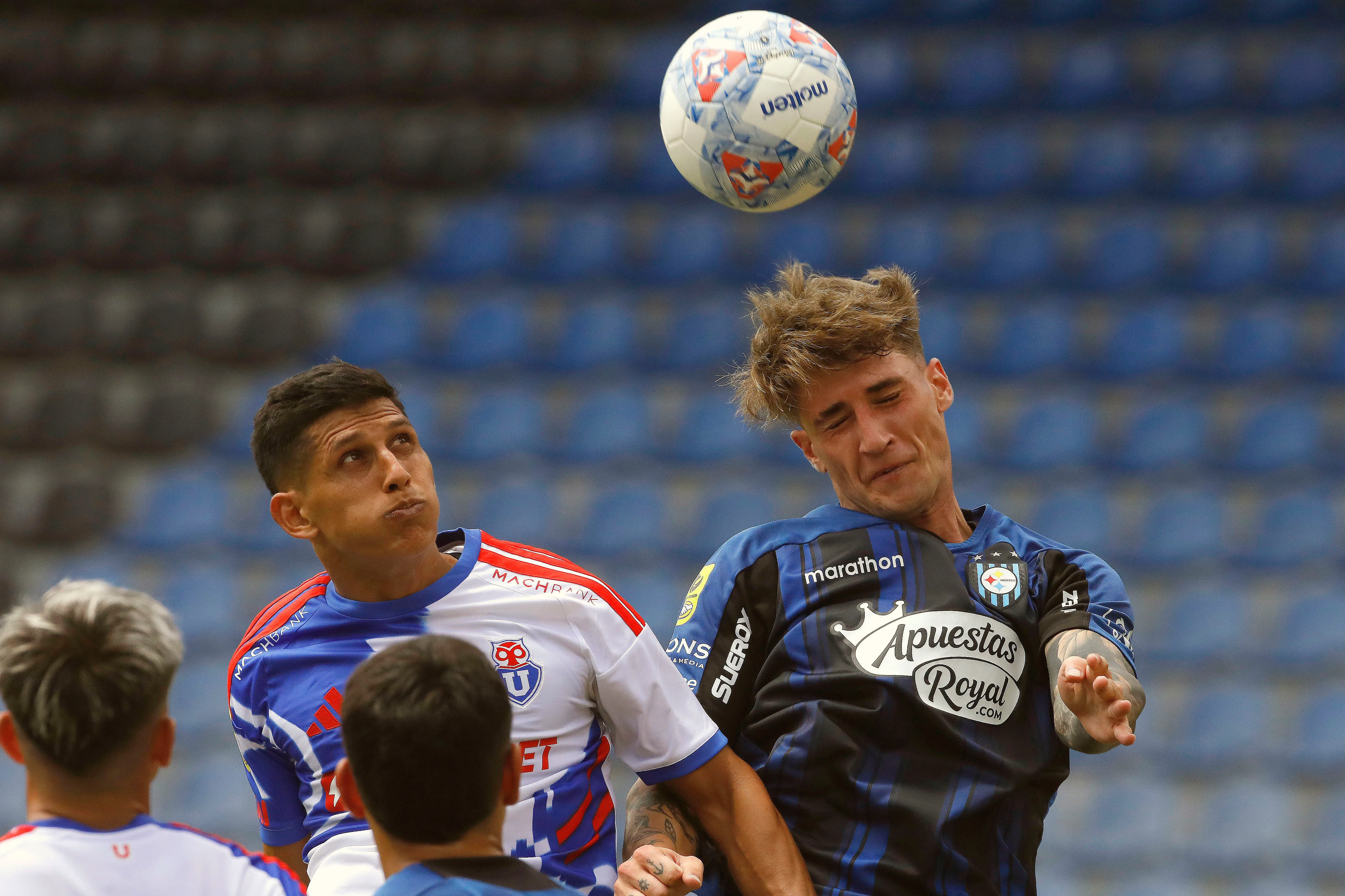 Israel Poblete ingresó de titular, pero no tuvo el mejor partido. Foto: Eduardo Fortes/Photosport
