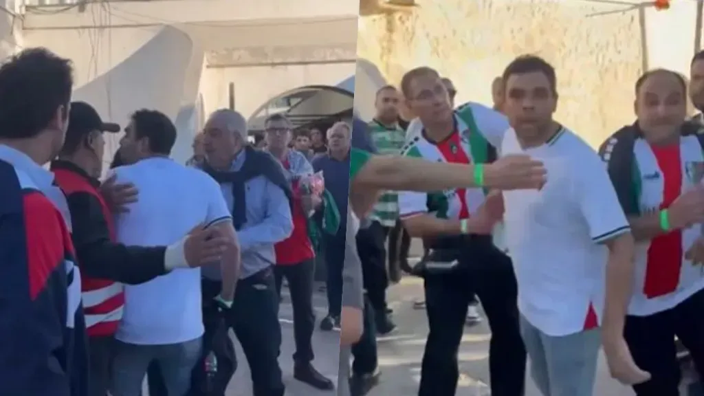 Parte de los hechos de violencia que se vivieron en el partido de 2025 entre hinchas de Palestino y la prensa de la U.