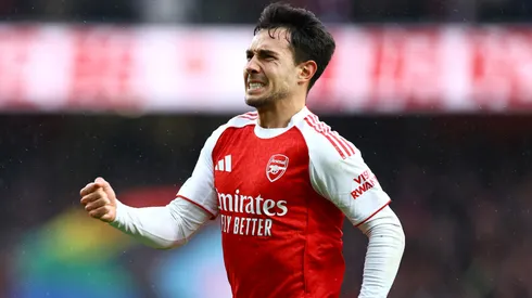 Martin Zubimendi viene de anotar en la victoria de Arsenal sobre Brentford.