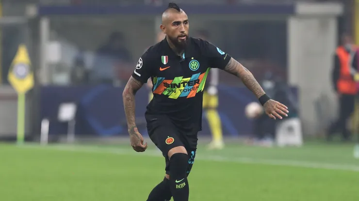 Arturo Vidal jugando por el Inter de Milán