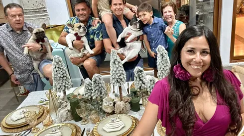 Ítalo Traverso, el de más a la izquierda, en una celebración familiar.