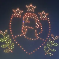 Video: impactante show de drones de Colo Colo en la Noche Alba