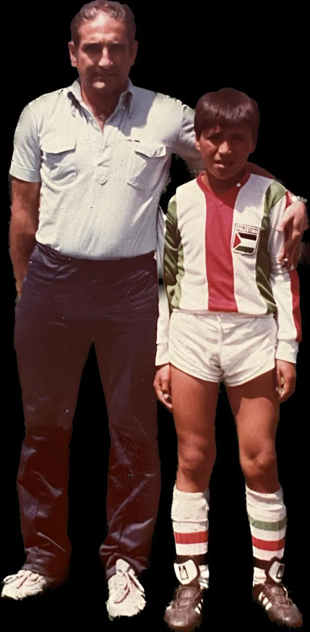 Héctor Robles en su época formativa en Palestino. (Foto: Cedida).