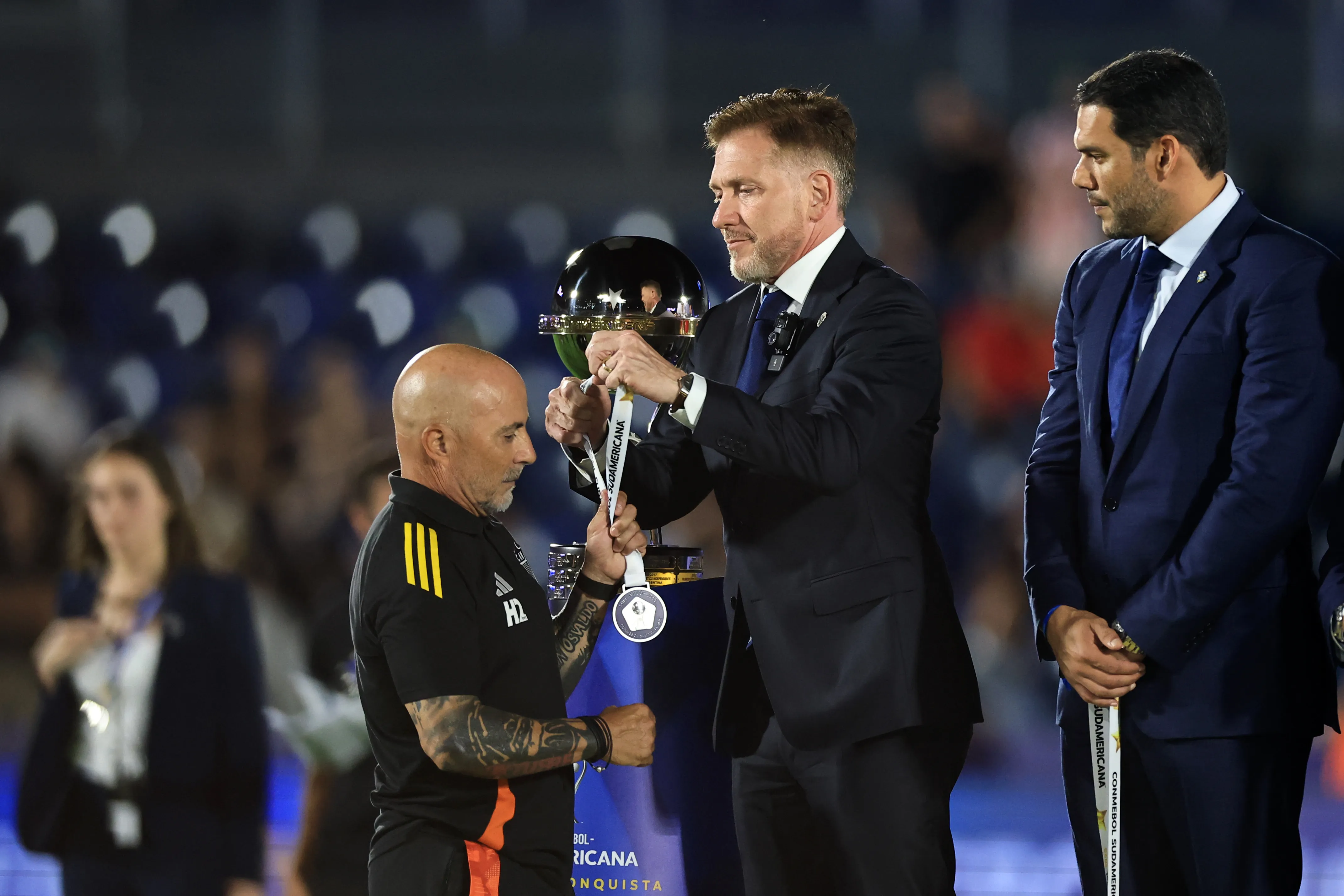 Sampaoli perdió la final de la Copa Sudamericana y ahora fue despedido del Atlético Mineiro (Photo by Buda Mendes/Getty Images)