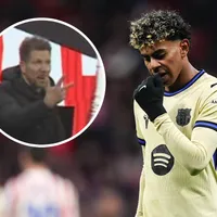 No se vio en TV: El gesto de Diego Simeone que hizo enfurecer a Lamine Yamal