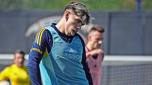 Carlos Palacios regresó a los entrenamientos de Boca.