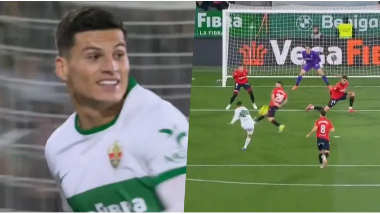 Cepeda tuvo su primer gol con la camiseta del Elche.